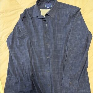Apt. 9 Men's Navy Plaid Button Down Shirt